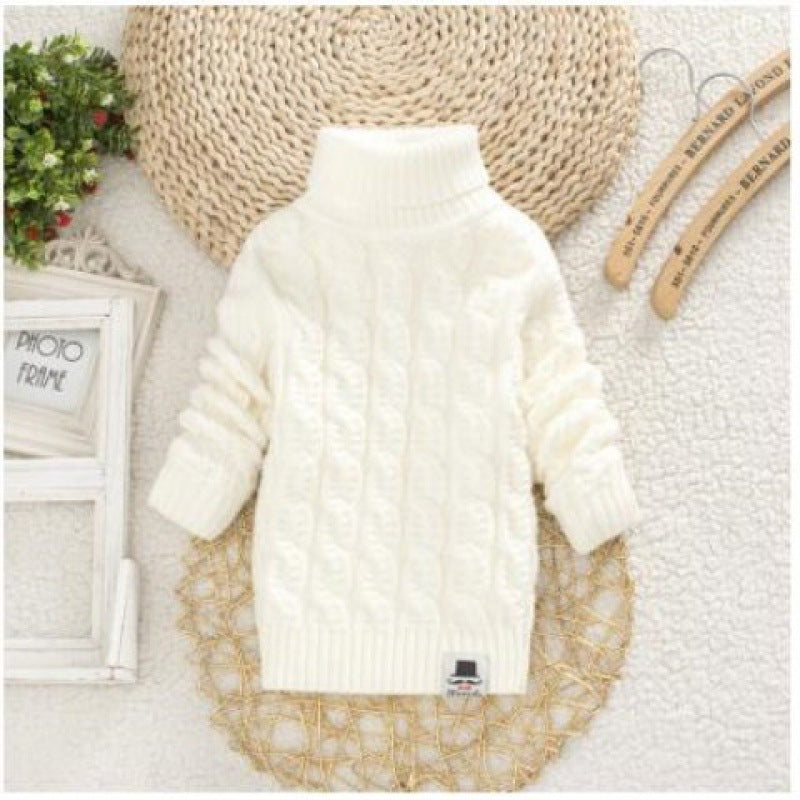 Children's Plush Thick Knitted Sweater