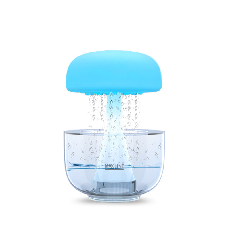 Jellyfish Raindrop Humidifier Seven-color Ambience Light Cloud Rain Aroma Diffuser