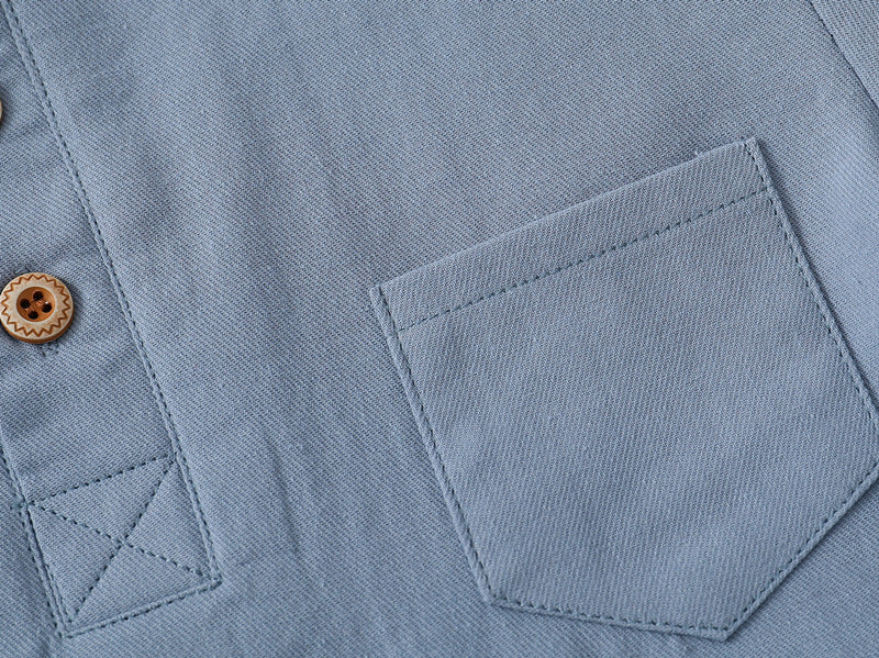Boys' V-neck Short Sleeve Shirt