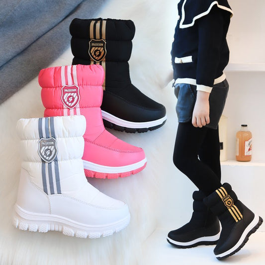 Children's Plus Fleece Warm Cotton Boots