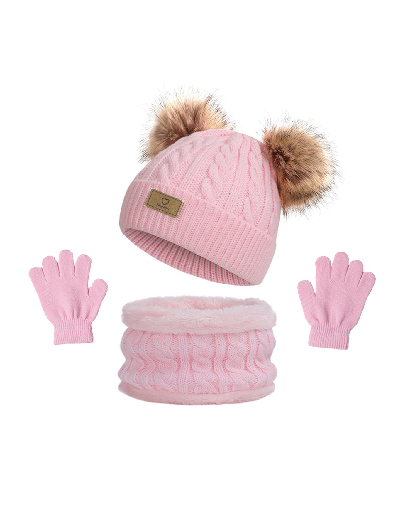 Children's Hat, Scarf & Gloves - 3PC Set