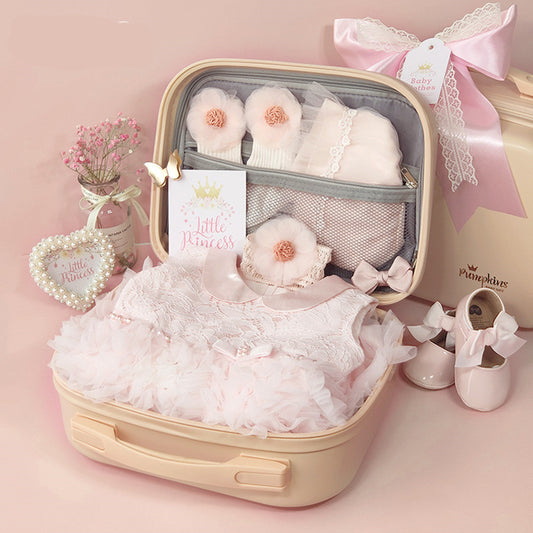 Baby Gift Box, Little Princess Dress, Lace Dress Suit