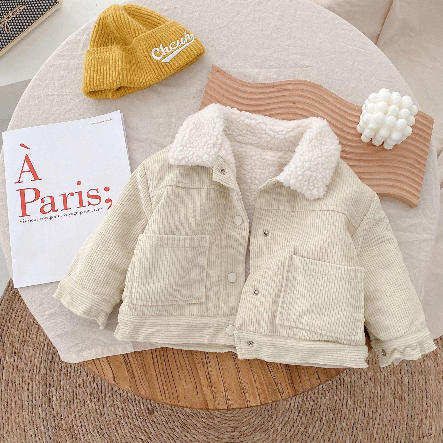 Children's Two-sided Corduroy Jacket