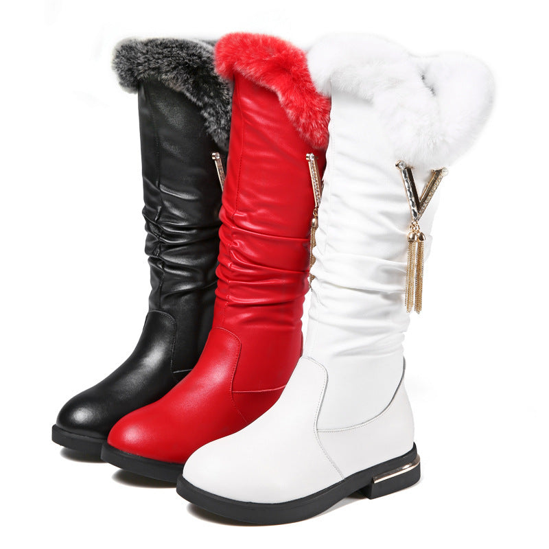 Girls' Winter Fashion Knee-high Martin Boots