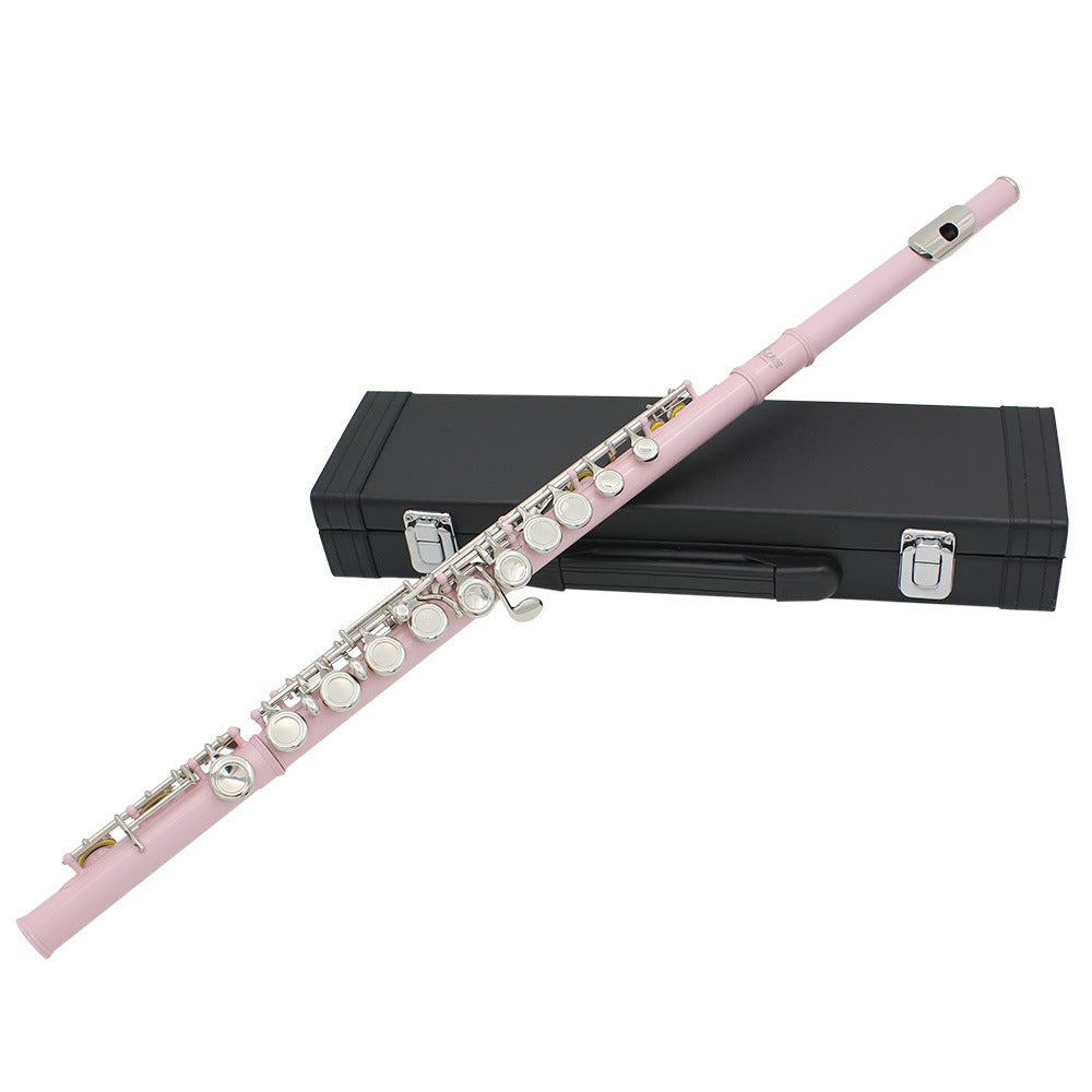 Flute 16 Holes Flute C Key White Copper Tube Body Leather Box Suitable For Beginners