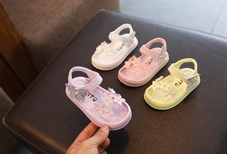 Baby/Toddler Girls' Princess Sandals, Non-slip Soft-soled Children's Shoes