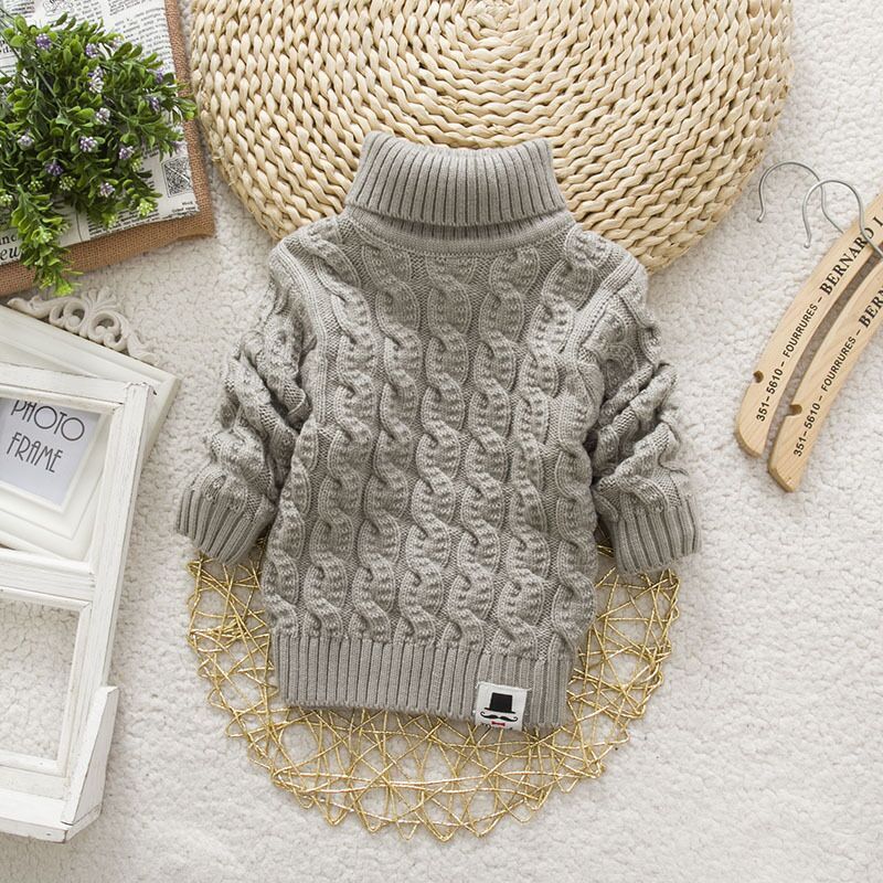 Children's Plush Thick Knitted Sweater