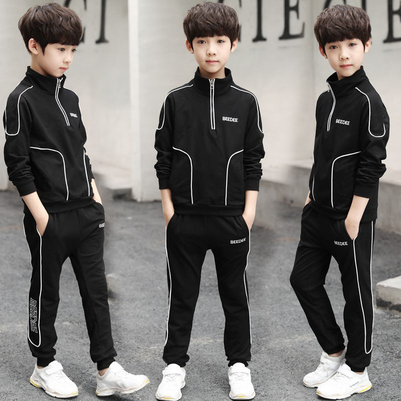 Boys Spring And Autumn Sports Western Style 2pc Set