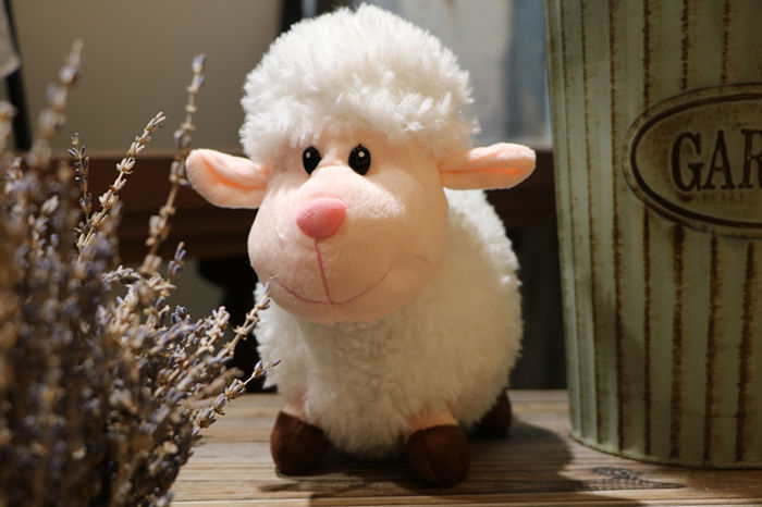 Cute Soothing Little Cartoon Sheep Doll