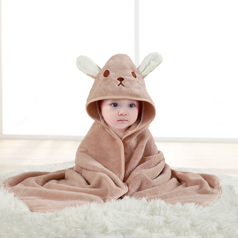 Baby Animal Swaddling Hooded Blanket