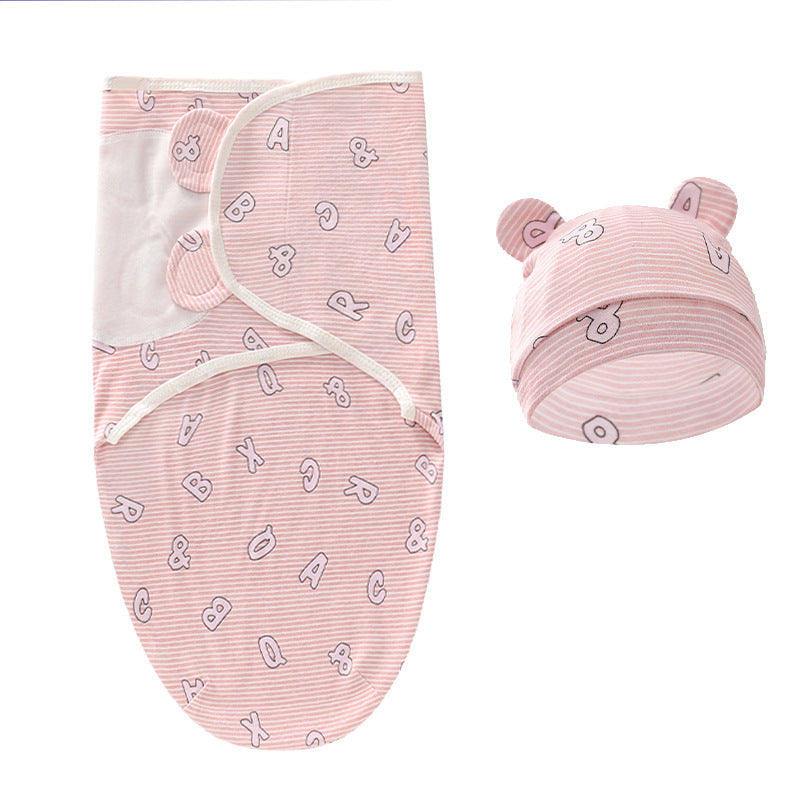 Newborn Swaddle & Hat 2pc Set, Boy & Girl Designs To Choose From