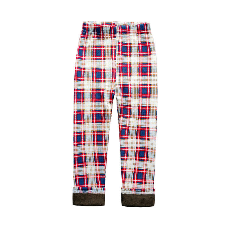 Fleece-lined Thermal Leggings For Girls