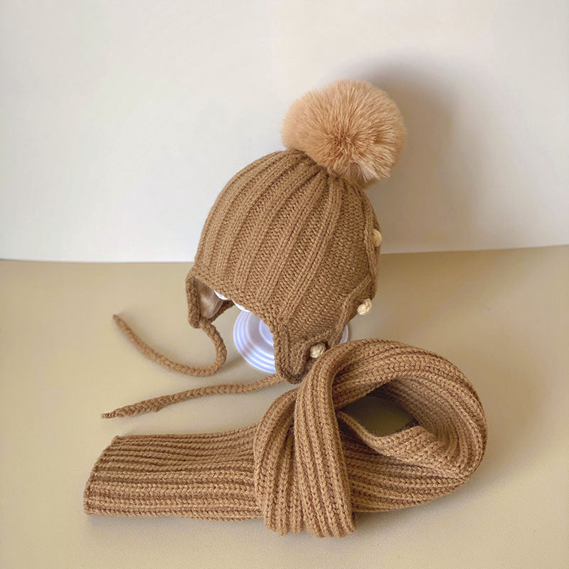 Children's Hat Scarf Two-piece Set