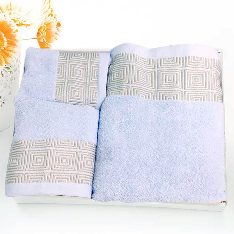 Cotton 3pc Towel Veneer Cloth Thickened Hotel Bath Towel Embroidery, Gift For Mom