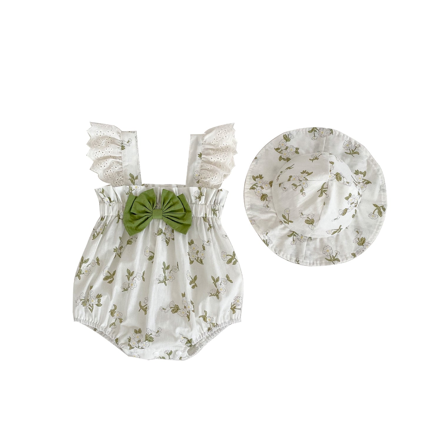 Fashion Girls Flower Clothing Baby Romper