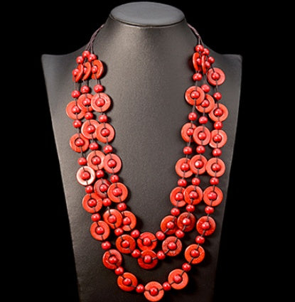 Ethnic style multilayer necklace
