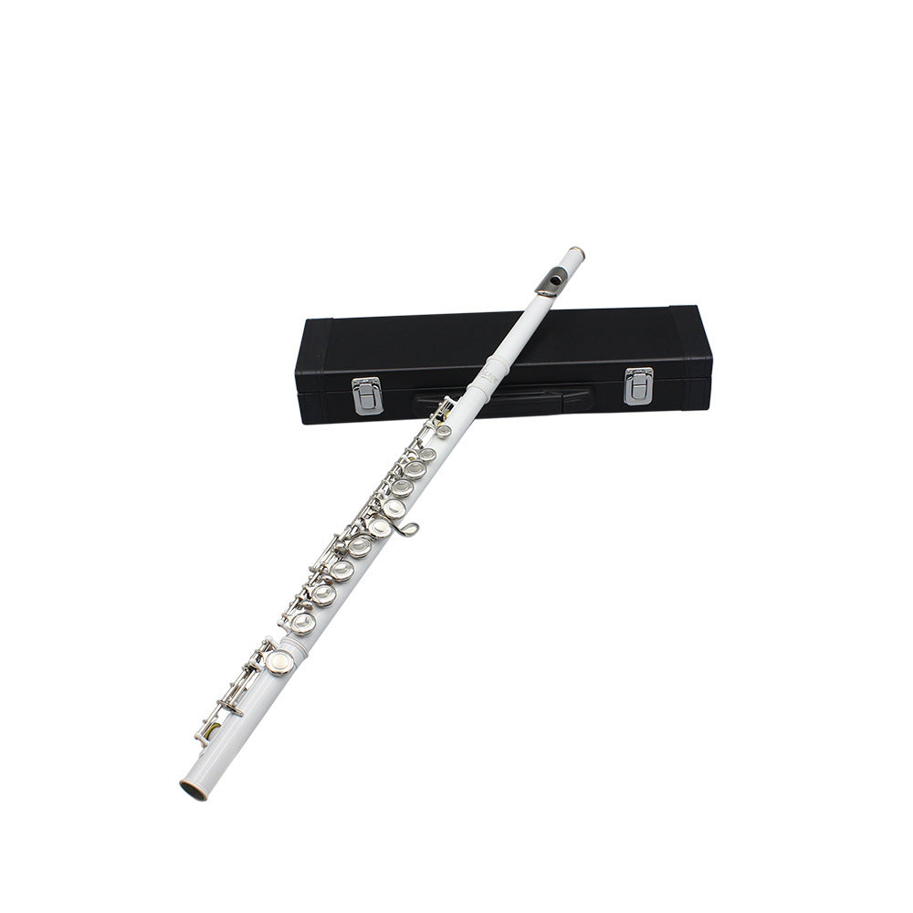 Flute 16 Holes Flute C Key White Copper Tube Body Leather Box Suitable For Beginners