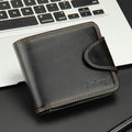Casual Men's Horizontal Zipper Buckle Wallet, Gift For Dad