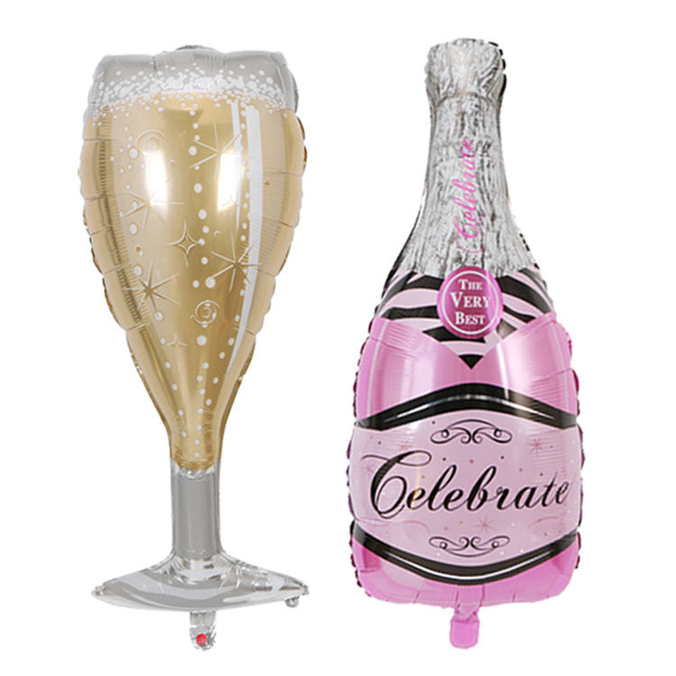 Creative Large Champagne Gin Bottle Balloon