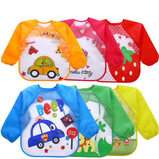 Long Sleeve Kids Waterproof Painting Apron, Children's Bib