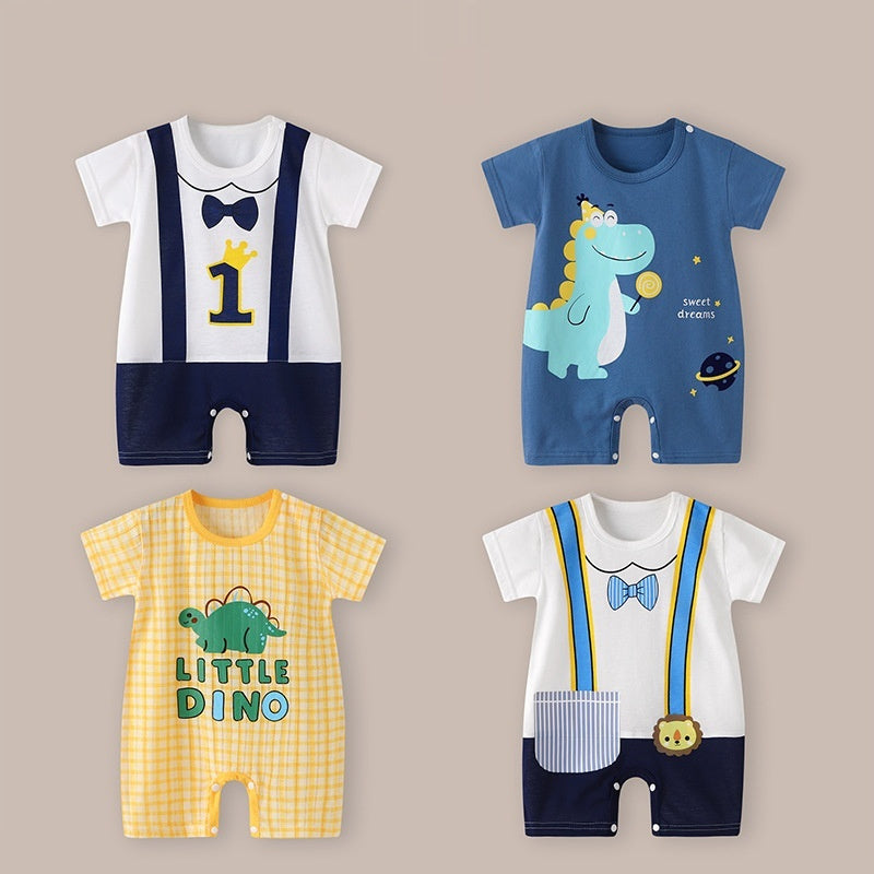 Baby Thin Short Sleeve Newborn Baby Child Jumpsuits Rompers