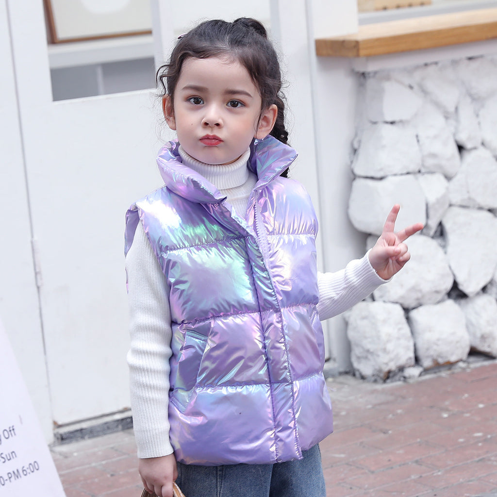 Down Cotton Vest, Spring or Winter Warm Vest For Boys or Girls