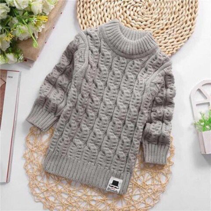 Children's Plush Thick Knitted Sweater