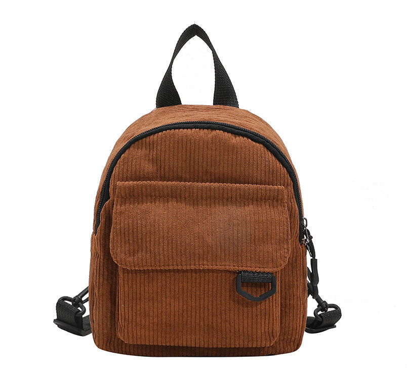 Small Corduroy Backpack, Girls' Schoolbag