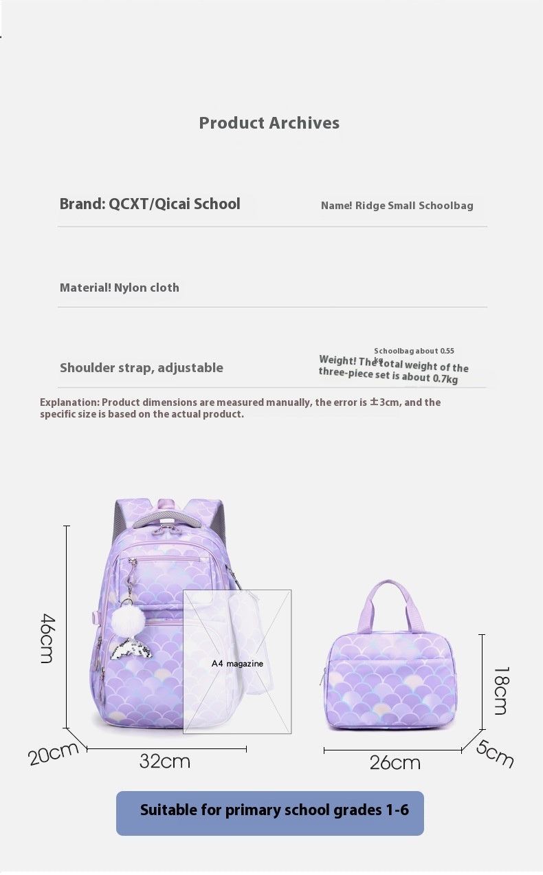 Primary Student School Bag Backpack, Handbag & Pencil Case Set