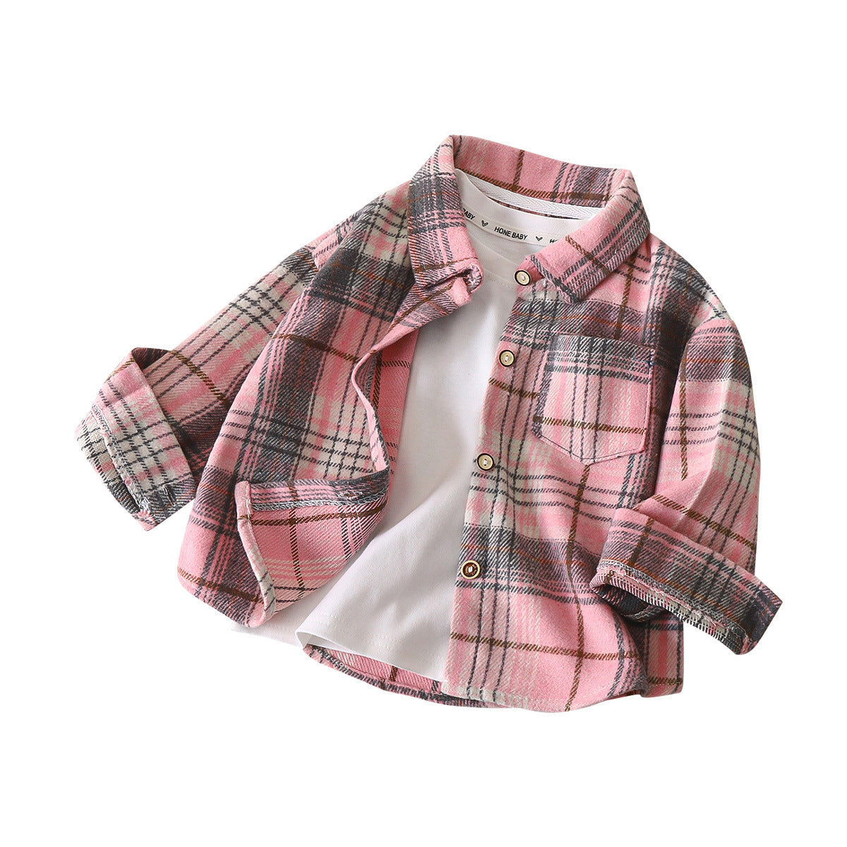 Boys' & Girls' Retro Polo Collar Jacket