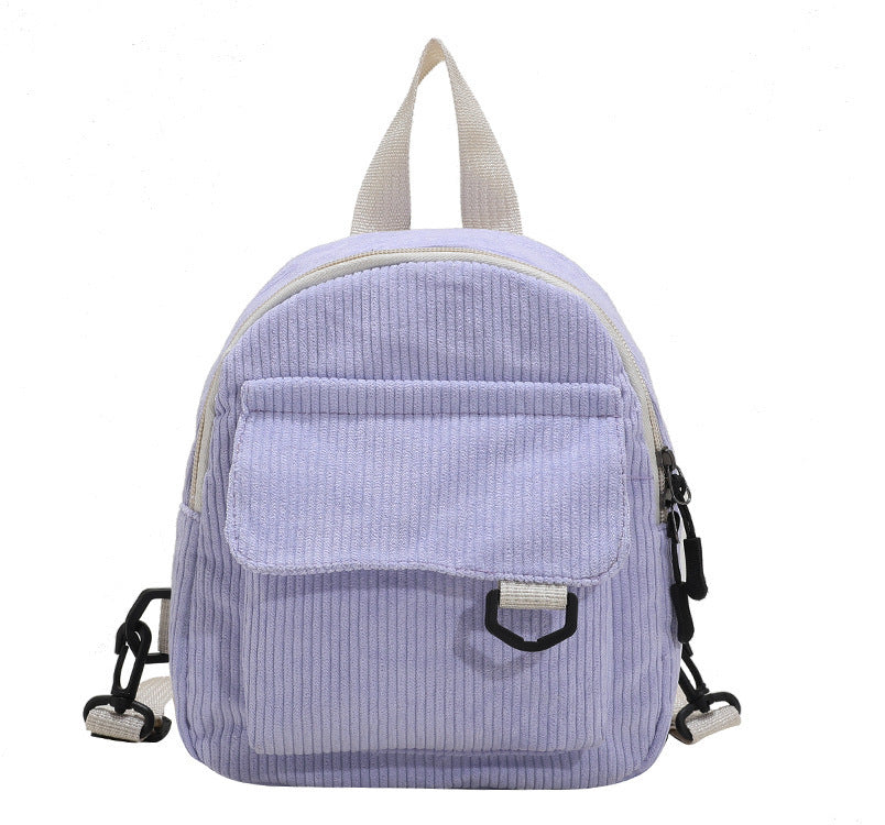 Small Corduroy Backpack, Girls' Schoolbag