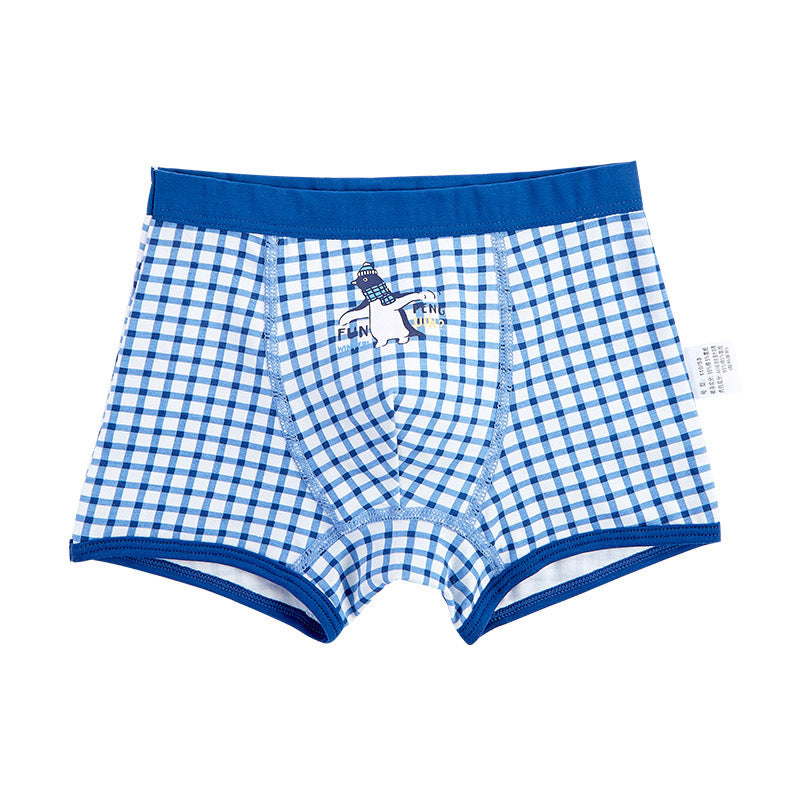 Cartoon Cotton Boys' Boxer Shorts Underwear 4 Pack