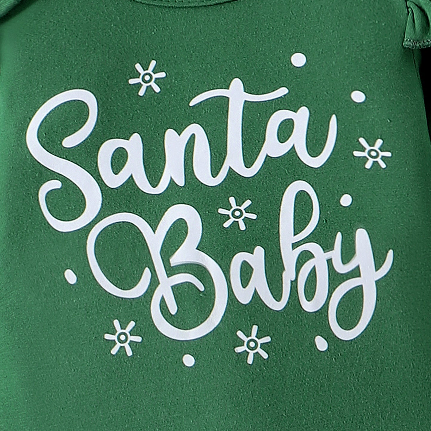 Infant Christmas Striped Letter Print Two-Piece Set - Fall/Winter