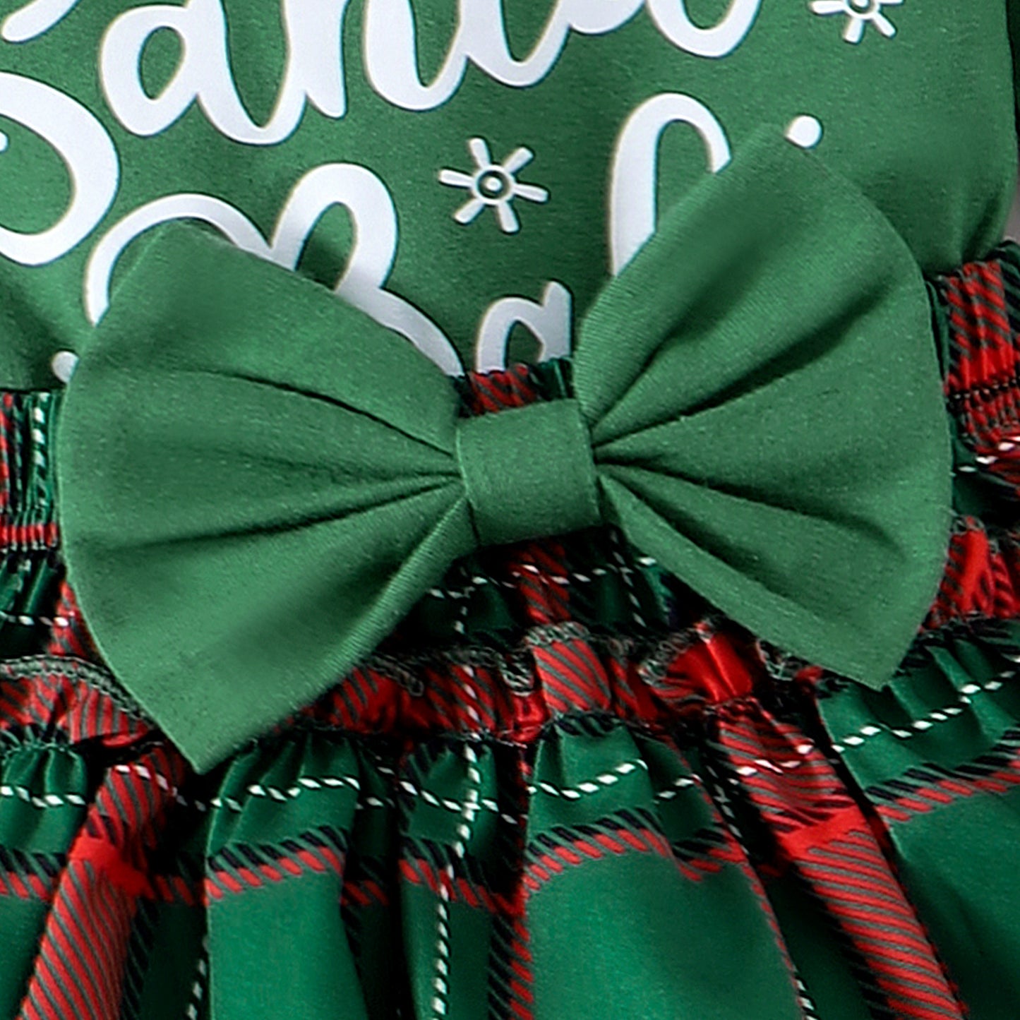 Infant Christmas Striped Letter Print Two-Piece Set - Fall/Winter