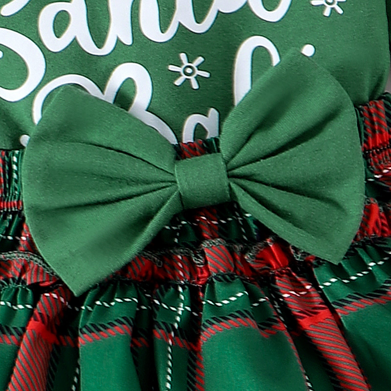 Infant Christmas Striped Letter Print Two-Piece Set - Fall/Winter