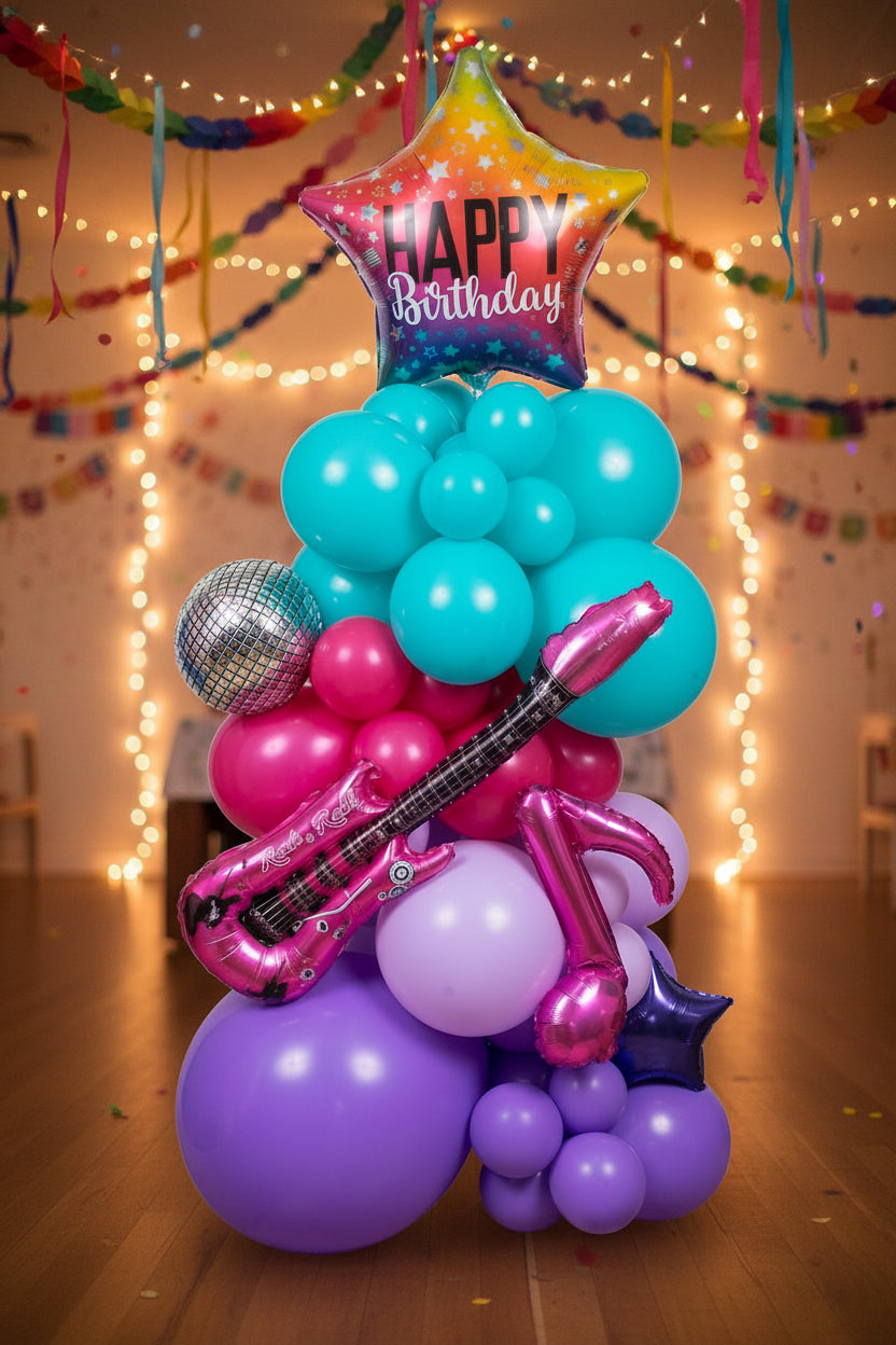 K-Pop Music Balloon Floor Stack